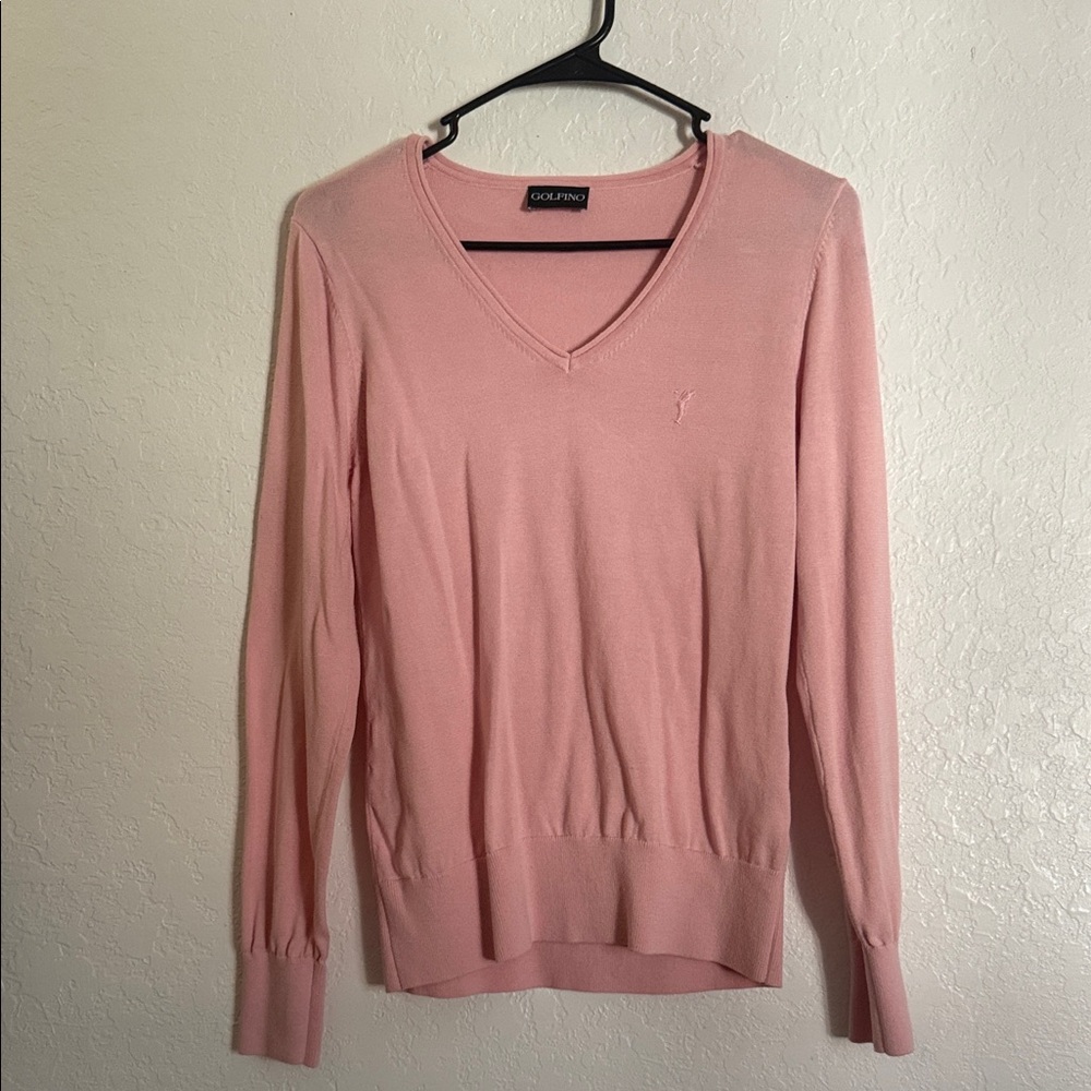 Ralph Lauren Soft Pink V-Neck Sweater